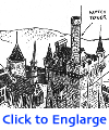 Idealized 14thC castle